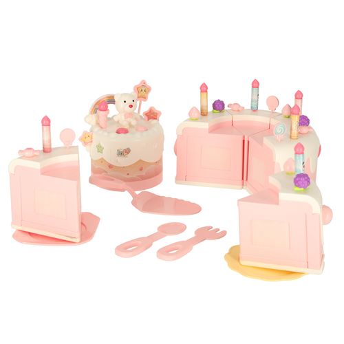 DUŻY TORT URODZINOWY PIĘTROWY DO KROJENIA ŚWIATŁĄ MUZYKA na Arena.pl