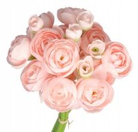 BUKIET PEŁNIK JASKRY SZTUCZNE KWIATY 29 CM 6 GAŁ PEONIA PIWONIA