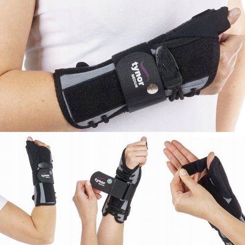 ORTEZA NADGARSTKA STABILIZATOR DŁONI RĘKI Z UJĘCIEM KCIUKA SZYNA STABILNA na Arena.pl