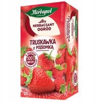 Herbapol Herbatka owocowo-ziołowa truskawka z poziomką 50 g (20 x 2,5 g)
