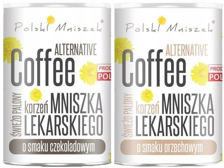 Polski Mniszek Zestaw 2 kaw - czekoladowa + orzechowa Pyszny smak Trawienie zdjęcie 1