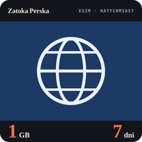 Karta eSIM Internet Zatoka Perska 1 GB na 7 dni - bez rejestracji