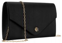 Kopertówka wieczorowa Rovicky torebka na imprezę z łańcuszkiem