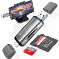 CZYTNIK KART ADAPTER USB 3.0 TYP USB-C SD microSD SDHC TF PRZENOŚNY NAPĘD