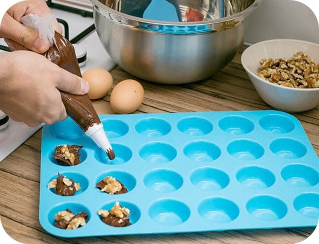 FORMA silikonowa 24 MUFFINKI FOREMKA BABECZKI XXL zdjęcie 7