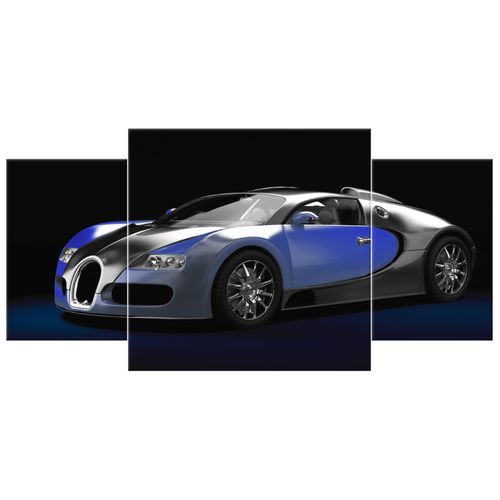 Obraz Drukowany 80X40 Błękitne Bugatti Veyron na Arena.pl