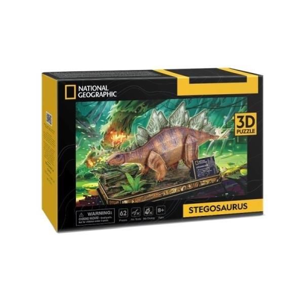 Puzzle 3D National Geographic Stegozaur - Cubic Fun zdjęcie 12