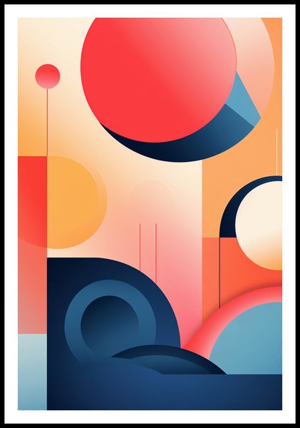 Plakat 67,5x100cm Geometryczne Marzenia zdjęcie 3