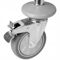 Wózek kelnerski mobilny 150 kg 2 półki maty wygłuszające stalowy TECHNICA