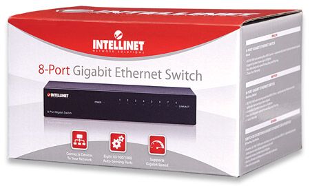 SWITCH GIGABIT 8X 10/100/1000 MBPS RJ45 DESKTOP METALOWY 530347 zdjęcie 4