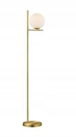 LAMPA PODŁOGOWA TRIO PURE 402000108 MOSIĄDZ/ BIAŁY