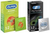 Durex Arouser + Performa Zestaw 24szt Prezerwatywy Stymulujące