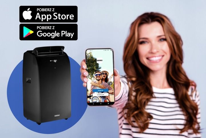 Klimatyzator przenośny ELIO 3,5kW osuszacz 40l WiFi + uszczelka ClimaLock zdjęcie 5