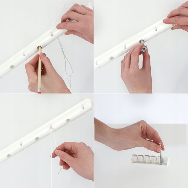 Suszarka Na Pranie Ubrania Sufitowa 5 Prętów 100cm zdjęcie 8