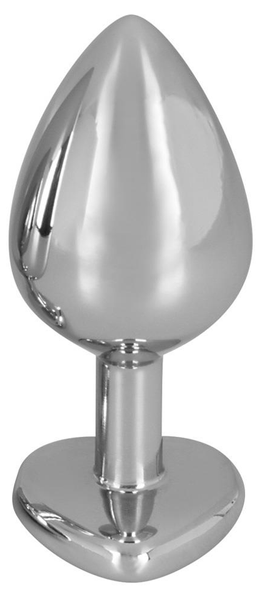 Korek Analny Z Czerwonym Kryształem Diamond Anal Plug Heart Red Medium zdjęcie 3