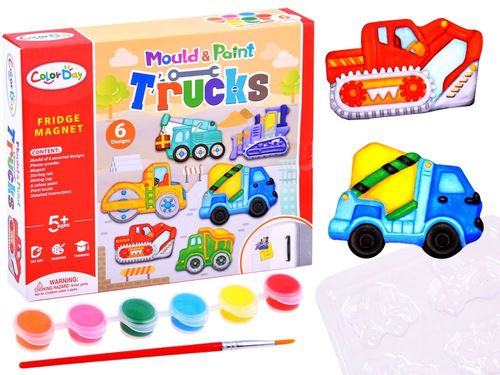 DLA DZIECI ZESTAW ZRÓB SAM MAGNESY POJAZDY BUDOWLANE na Arena.pl