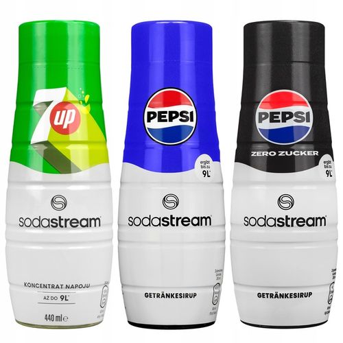 SATURATOR SODASTREAM TERRA BIAŁY 4 BUTELKI + 3 SYROPY PEPSI MIRINDA 7UP na Arena.pl