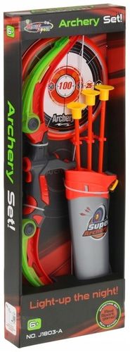 Łuk dla Dzieci Klasyczny Zestaw Łuczniczy Strzelecki Świecący + Strzały na Arena.pl