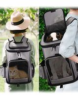 Plecak transporter dla psa tkanina Fazoo czarny 4XL 33 cm x 40 cm x 26 cm