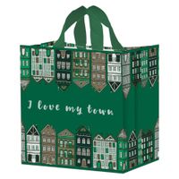 torba na zakupy 24l 35x20x35cm miasto zielona 1szt