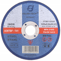 50x TARCZA INOX 125X2mm DO CIĘCIA METALU STALI ŻELIWA DRUTU INOXU 125MM 2MM