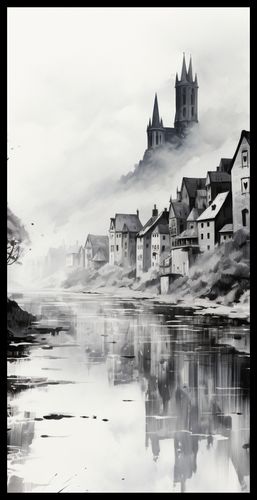 Plakat 50x100cm Mglisty Refleks na Arena.pl
