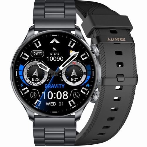 smartwatch gravity czarny pasek + bransoleta gt35-2 na Arena.pl