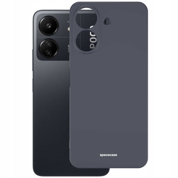 Spacecase Silicone Case Poco C65 / Redmi 13C 4G Black zdjęcie 3