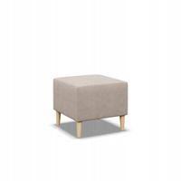 PUFA BLANK BEŻOWY 50x50 Podnóżek PUF KRONOS VELVET