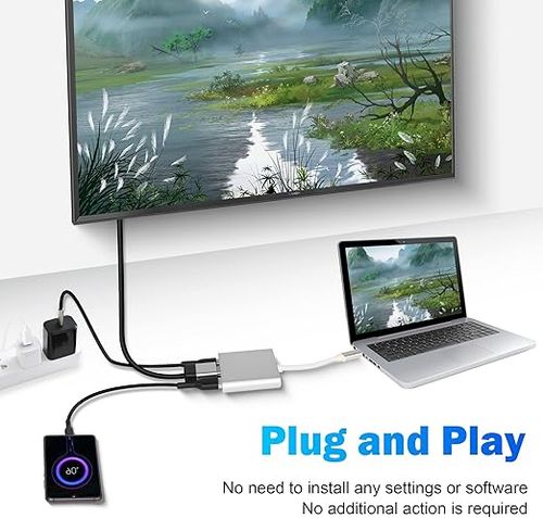 Stacja dokująca Hub 3 w 1 z wyjściem HDMI 4K i portami USB-C USB 3.0 na Arena.pl