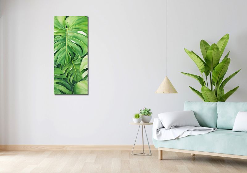 Obraz 40x100cm Tajemnice Liści zdjęcie 2