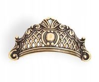 UCHWYT DO MEBLI "MUSZELKA" Antares 15133Z09500.07 64 mm, stare złoto