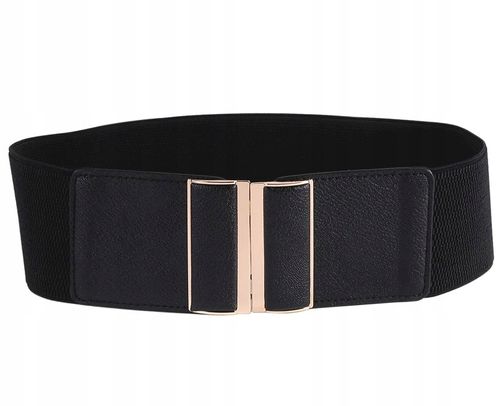 Pas Szeroki Czarny Damski Do Sukienki Elastyczny na Arena.pl