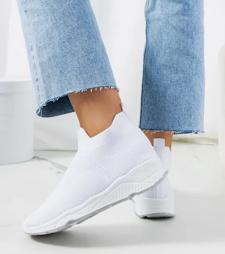 Białe sneakersy za kostkę Roes 41 na Arena.pl