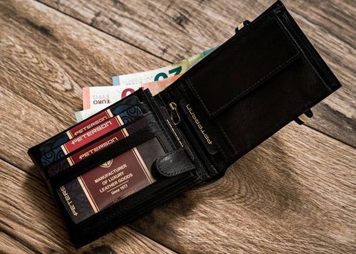 skórzany portfel męski w orientacji poziomej - peterson na Arena.pl