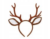 OPASKA ROGI Z USZAMI JELONEK RENIFERA RUDOLF BOŻE NARODZENIE ŚWIĘTA