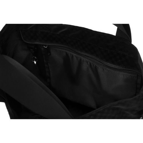 duża torba damska w czarnym kolorze z kieszonką zewnętrzną na suwak na Arena.pl