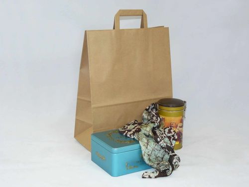 Torba papierowa beżowa 32 x 16 x 40 cm na Arena.pl