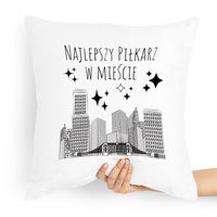 Poduszka Dla Najlepszego Piłkarza W Mieście Z Nadrukiem Ze Zdjęciem