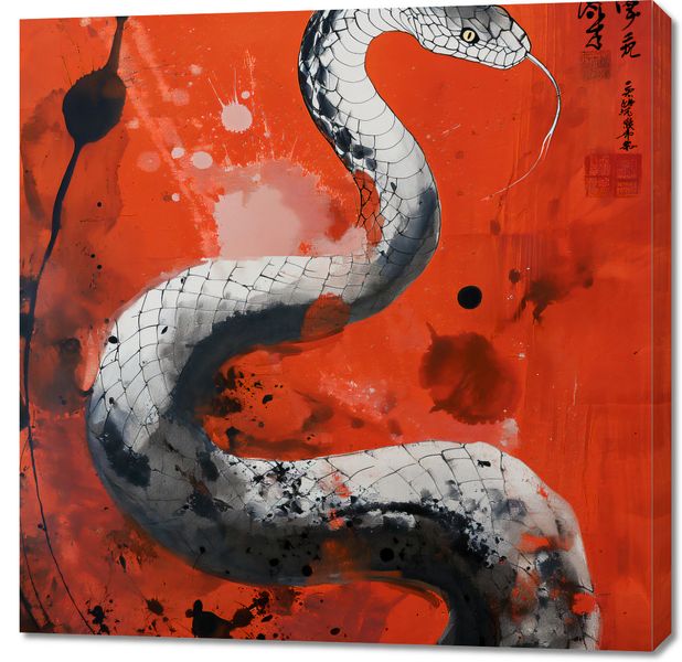 Obraz 90x90cm Smoczy Oddech Węża zdjęcie 1