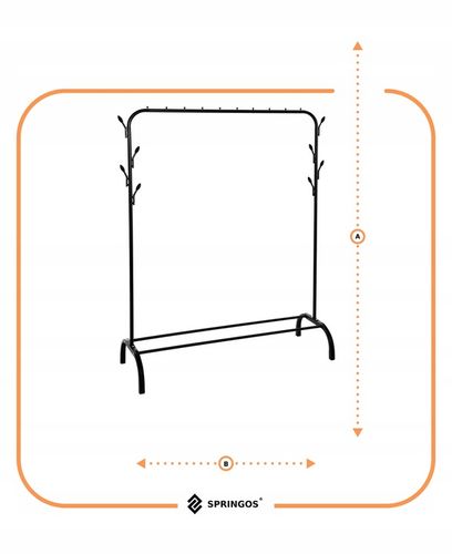 WIESZAK STOJAK NA UBRANIA BUTY STOJĄCY PODŁOGOWY LOFT METALOWY na Arena.pl