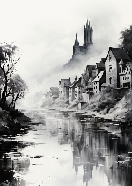Plakat 67,5x95cm Mglisty Refleks zdjęcie 1