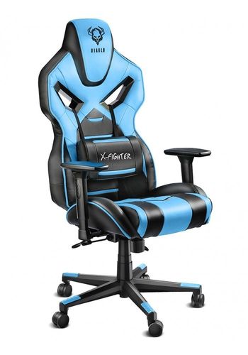 Fotel Gaminowy X-Fighter Niebieski na Arena.pl