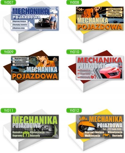 Wizytówki firmowe reklamowe 200szt dużo wzorów USŁUGI HYDRAULICZNE na Arena.pl