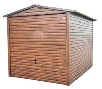 GARAŻ BLASZANY 3M X 5M DWUSPAD BRAMA UCHYLNA - DREWNOPODOBNY 3X5 GB246