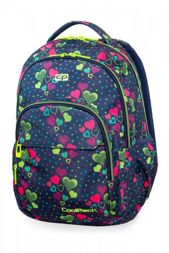 Plecak CoolPack BASIC PLUS w zielone serca, LIME HEARTS (B03010) na Arena.pl