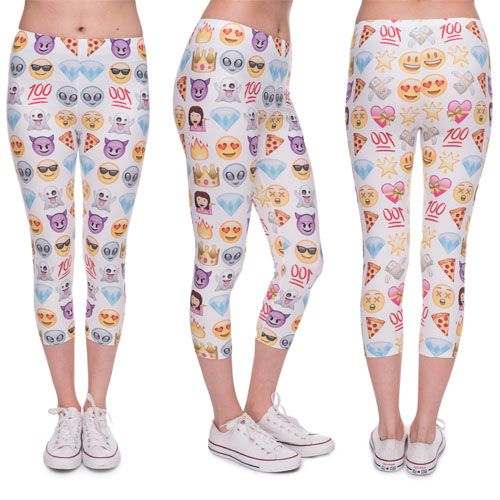 Legginsy 3/4 fullprint EMOJI zdjęcie 5