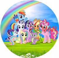 Opłatek na tort Kucyk Pony Konik Kuc My Little Pony Tekst Gratis
