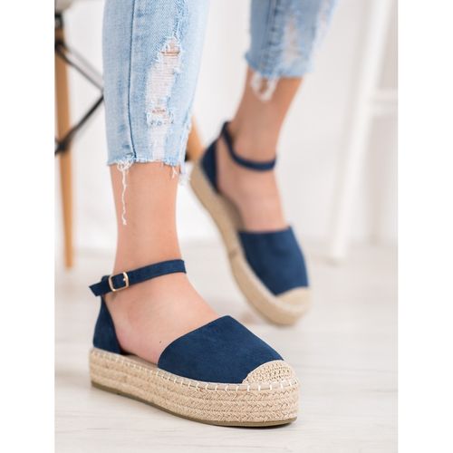 Granatowe Espadryle Na Platformie r.40 na Arena.pl