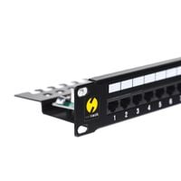 Patch panel 19'' Netrack 24-porty kat. 5e UTP, z półką